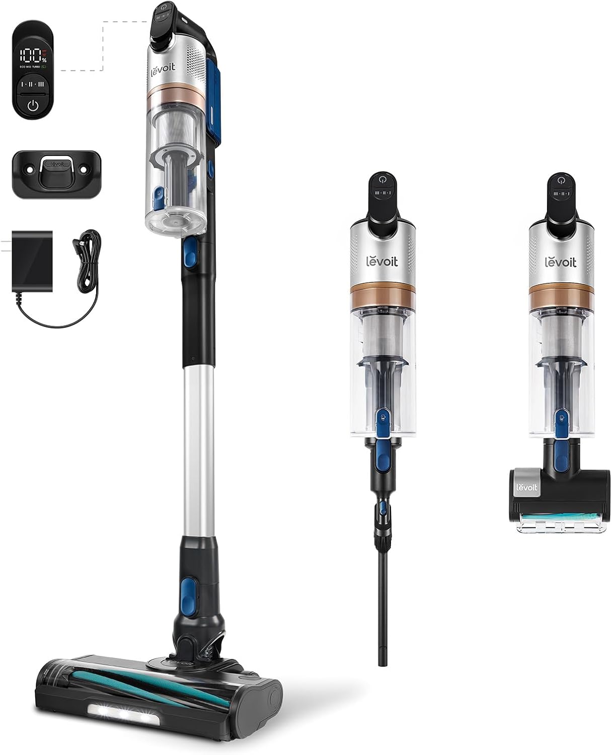 Levoit Cordless Vacuum, Ultra Suction, Up to 60 Mins, Mini Motorized…