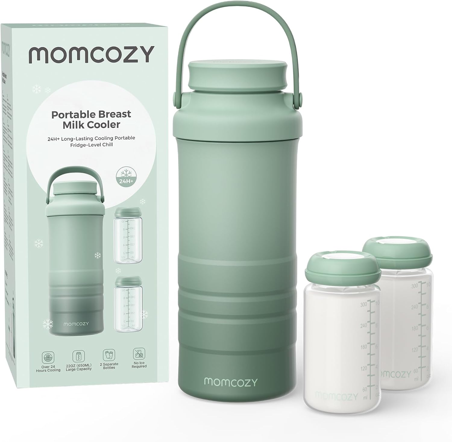 Momcozy 22oz Portable Breastmilk Cooler for 24H Outdoor, Newborn…