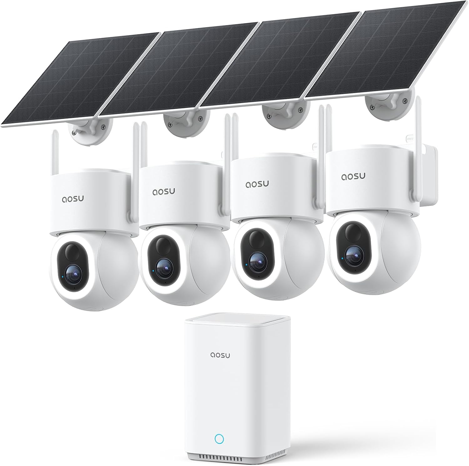 aosu D1 Max, 4-Cam Kit, 4K Solar Security Cameras System Wireless…