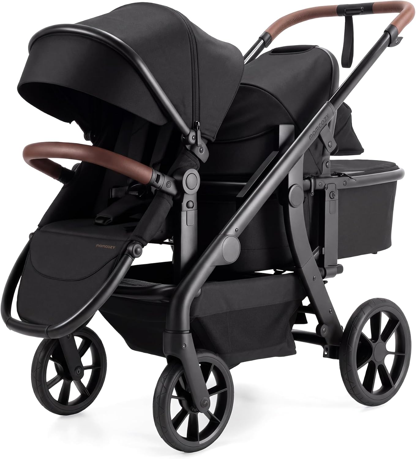 Momcozy ChangeGo Single to Double to Wagon Stroller, 23 Configurations