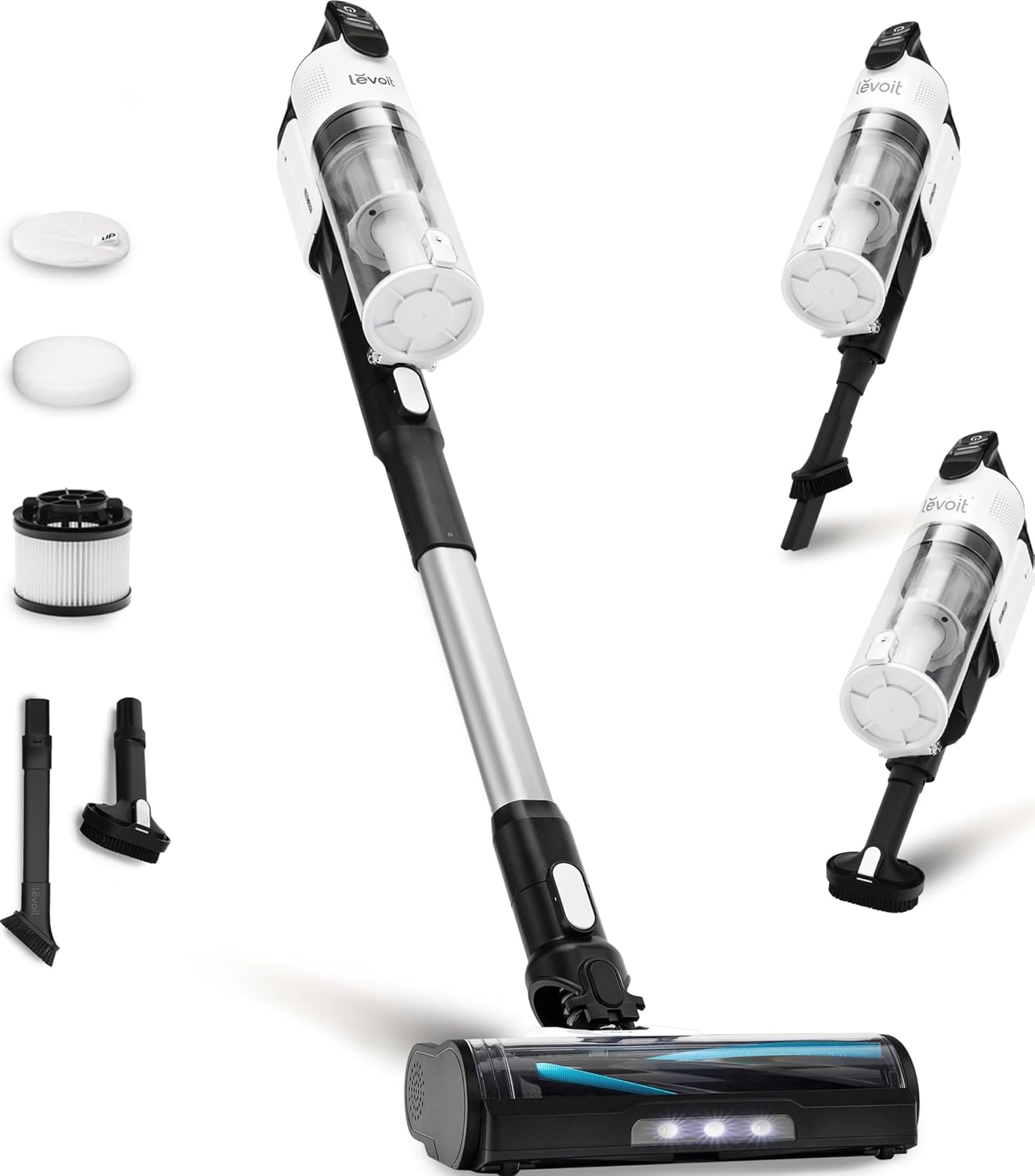 Levoit Cordless Vacuum Cleaner, Anti-Tangle for Pet Hair, Up to 50…